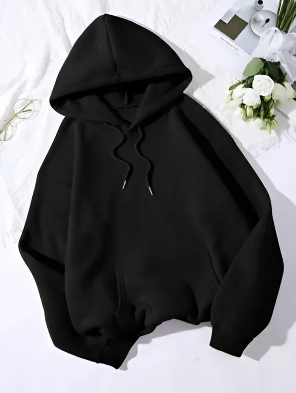 Men & Women Full Sleeve Solid Hooded Sweatshirt